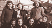 Historic Photo of a group of girls smiling for the camera
